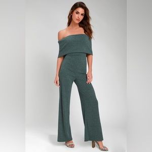 Sweater material jumpsuit